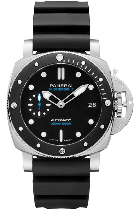 panerai submersible black price|panerai submersible 42mm white dial.